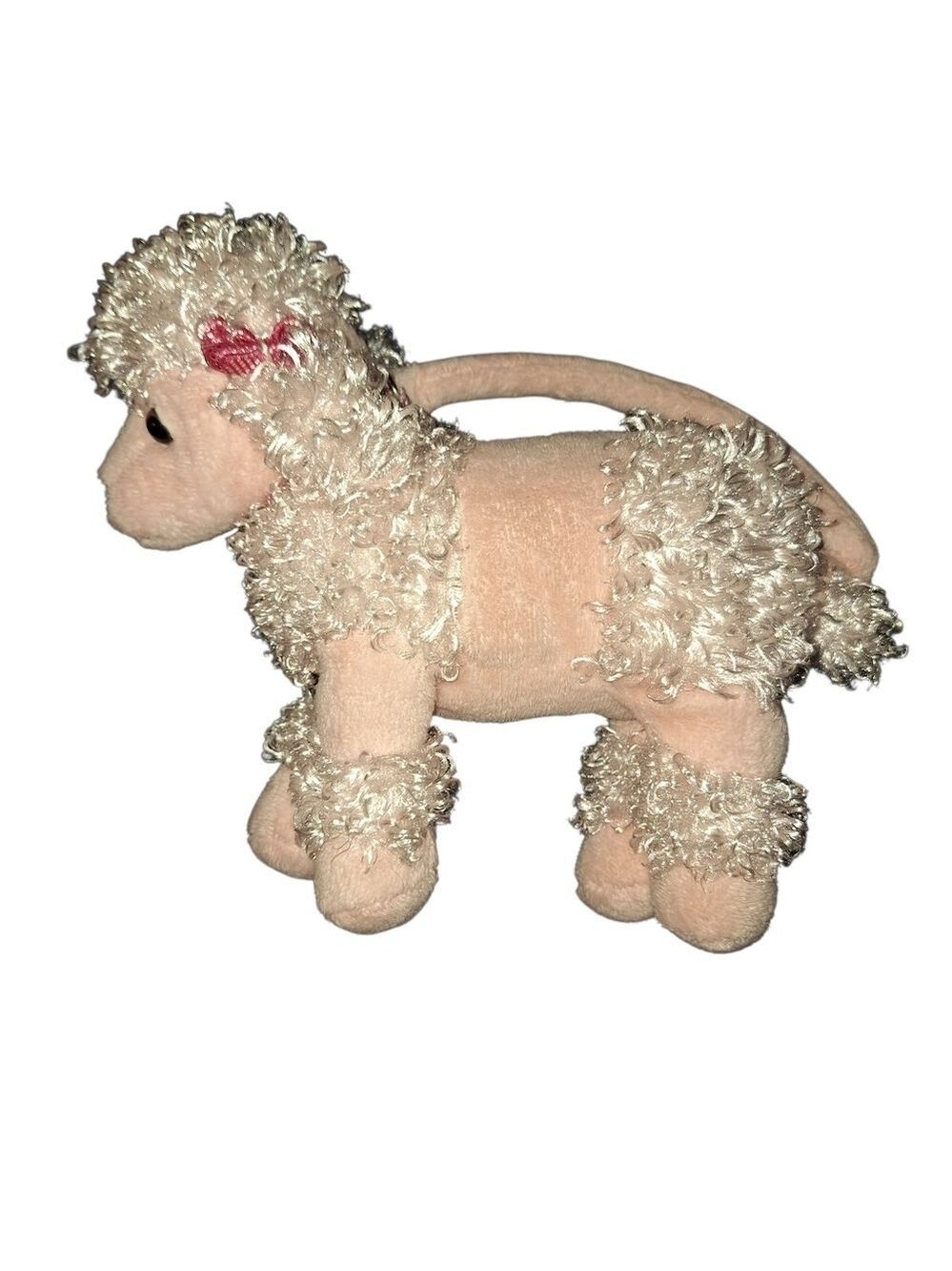 Kids Pink Poodle Plush Purse Bag